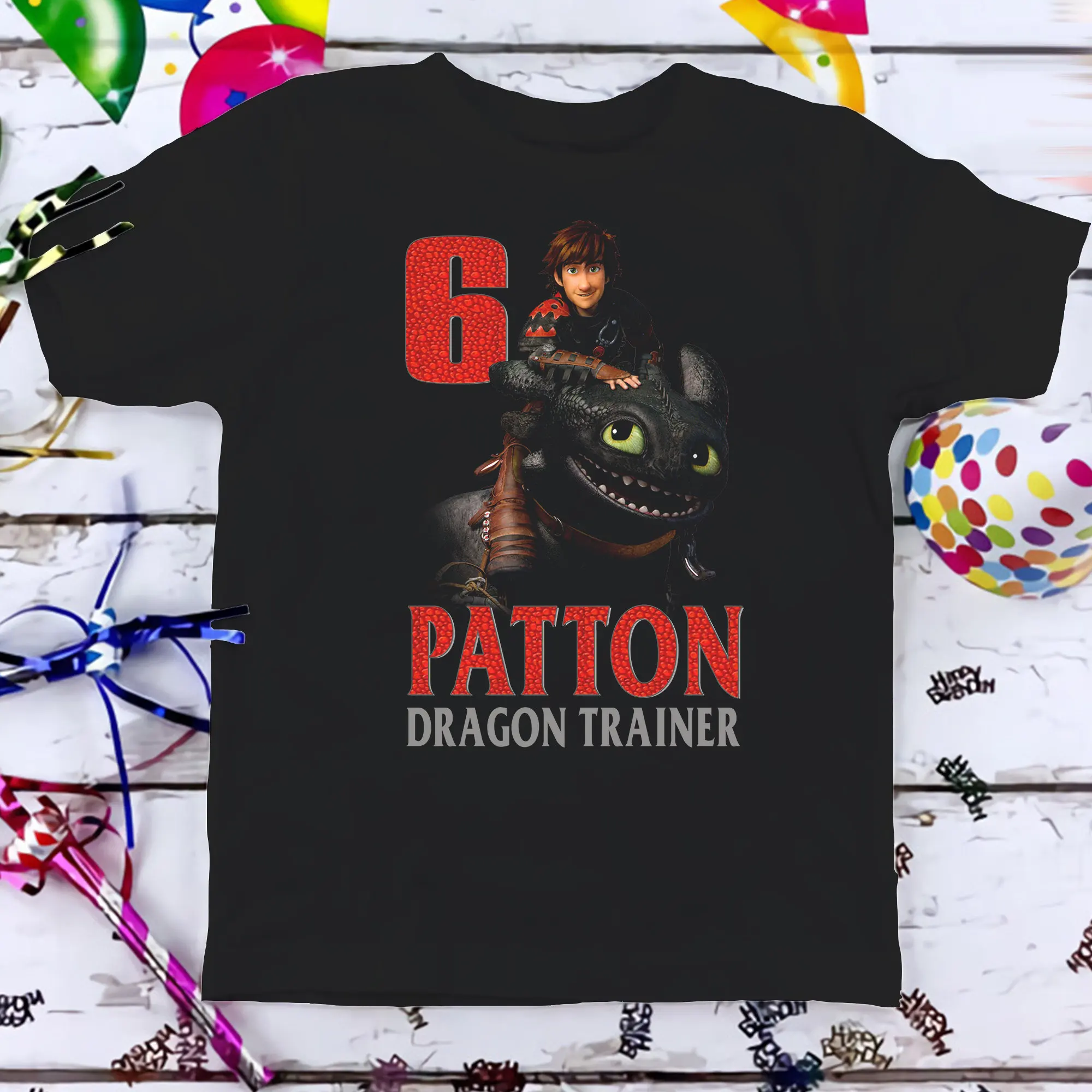 

Dragon Trainer Birthday T Shirt Train A Custom Personalized Boy Girl Kids Toddler For Son Daughter