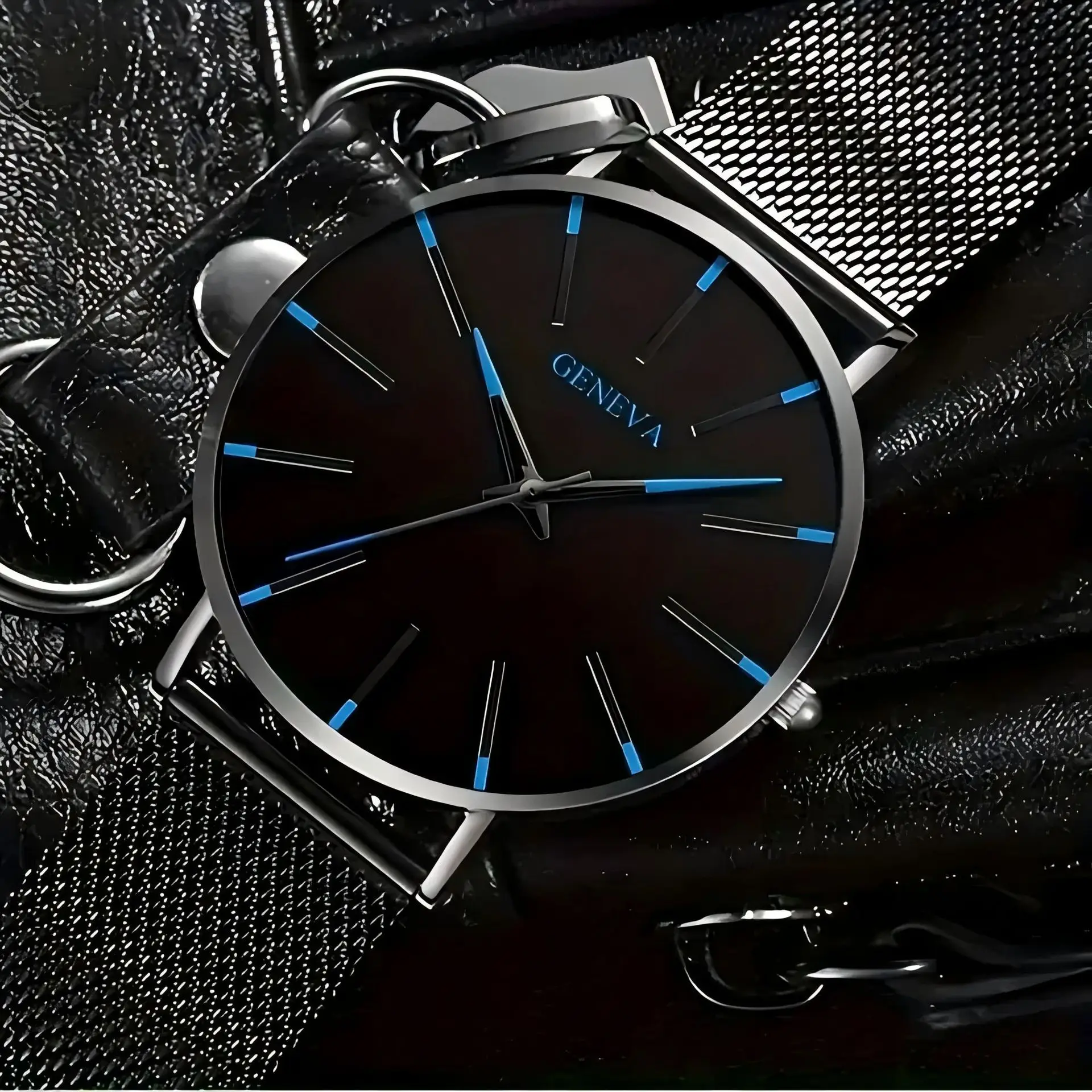 Ultra thin men's business watch mesh strap men's quartz watch men's watch
