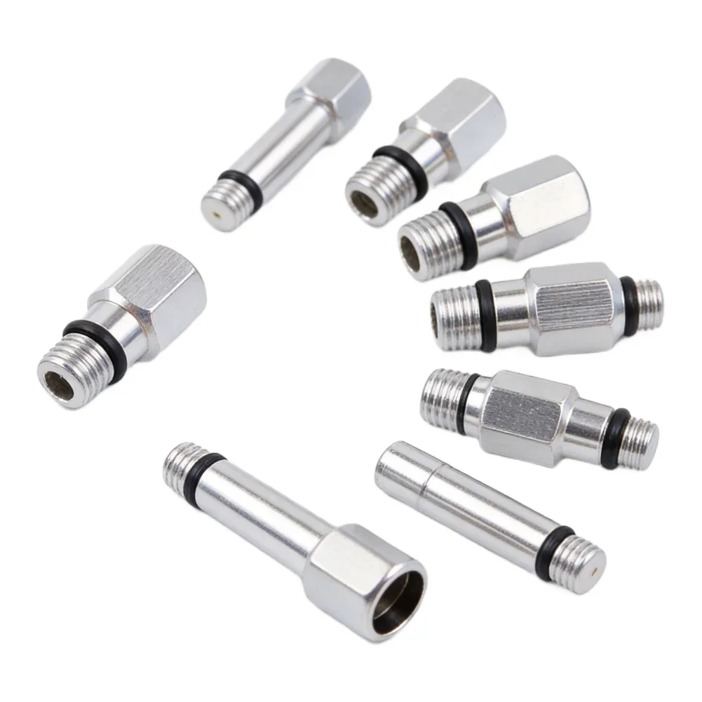 13PCS Hydraulic Brake Bleed Connector Kit For Bike Maintenance With Aluminum Alloy Parts And Multiple Adapters