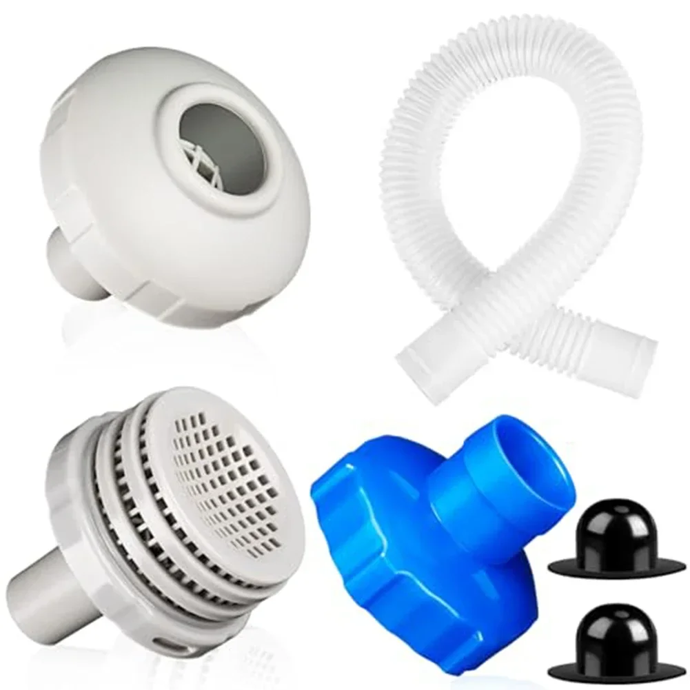 6pcs/set 25022E Pool Inlets Nozzle Strainer Hole Plug Skimmer Hose Adapter B Kit 25016 Repalcement Parts Swimming Pool Equipment