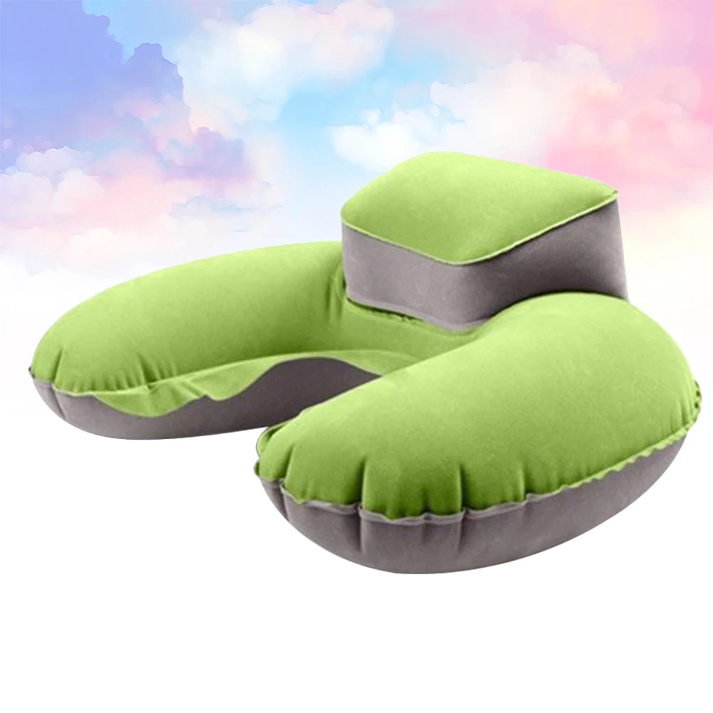 

Flocking Inflatable U Shape Air Head Neck For Travel Camping Outdoor Grey Comfortable Lightweight Foldable Inflatable