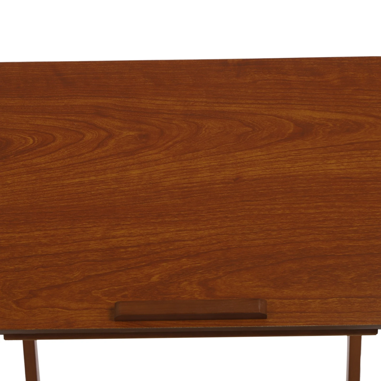 23,62*15,75*24,8 pol. Mesa em forma de C cor nogueira com rodas, mesa de sofá para uso como estação de trabalho Makeshift ou suporte para laptop