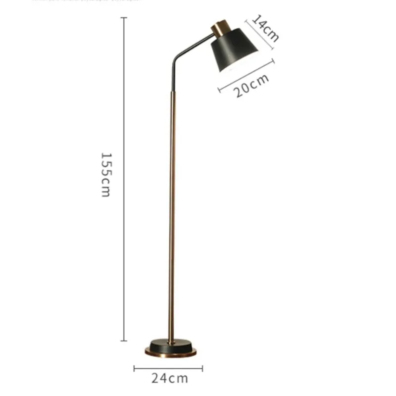 Minimalist LED floor lamp, American style sofa living room decoration modern floor lamp hotel bedroom standing lamp