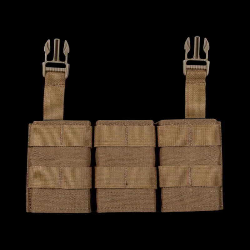 Kantong Magazen Tiga FAST 5.56 |   Panel Depan Desain Lepas Cepat Kompatibel MOLLE |   Aksesoris Petualangan Alam Liar