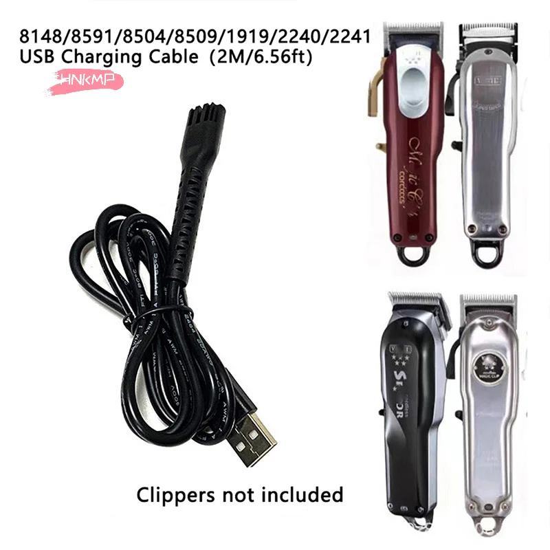 5V USB Charging Cable Adapter Cord for Electric Hair Clippers Power Supply Compatible with 8148/8591/8504 Clipper Accessories