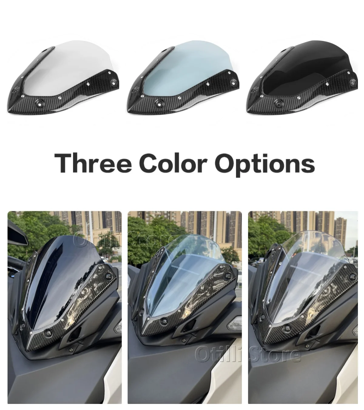 

For YAMAHA XMAX300 X-MAX300 XMAX300 Motorcycle Windscreen Windshield Wind Shield Screens Deflector Fairing Accessories 2023 2024