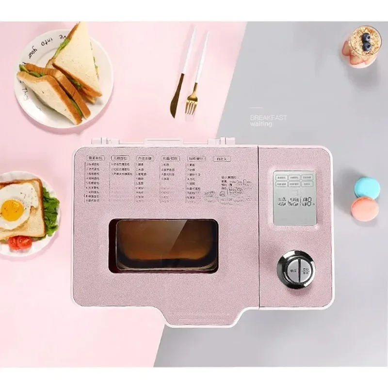 Machine à pain en acier inoxydable 500W, programmable, pour la cuisine domestique