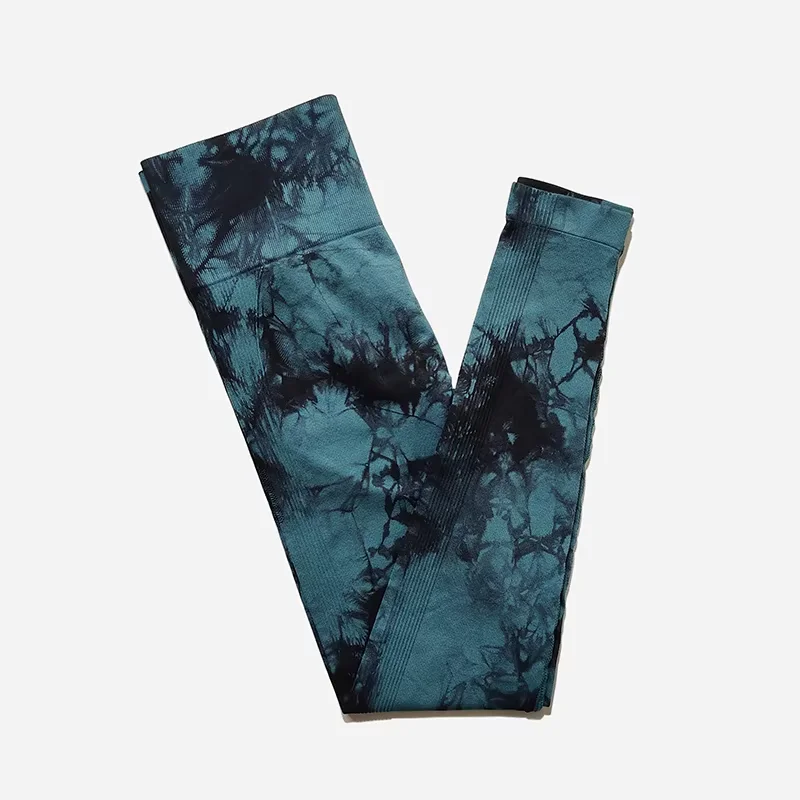 Tie Dye Seamless Leggings For Women High Waist Yoga Pants  Scrunch Butt Lifting Tights Fitness Workout Leggins Gym Clothing image 6