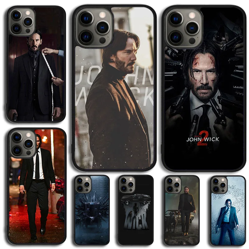 John Wick Keanu Reeves Celular Mobile Phone Cases For iPhone 16 15 14 12 13 mini 11 Pro MAX 6 7 8 Plus SE2020 Coque Fundas