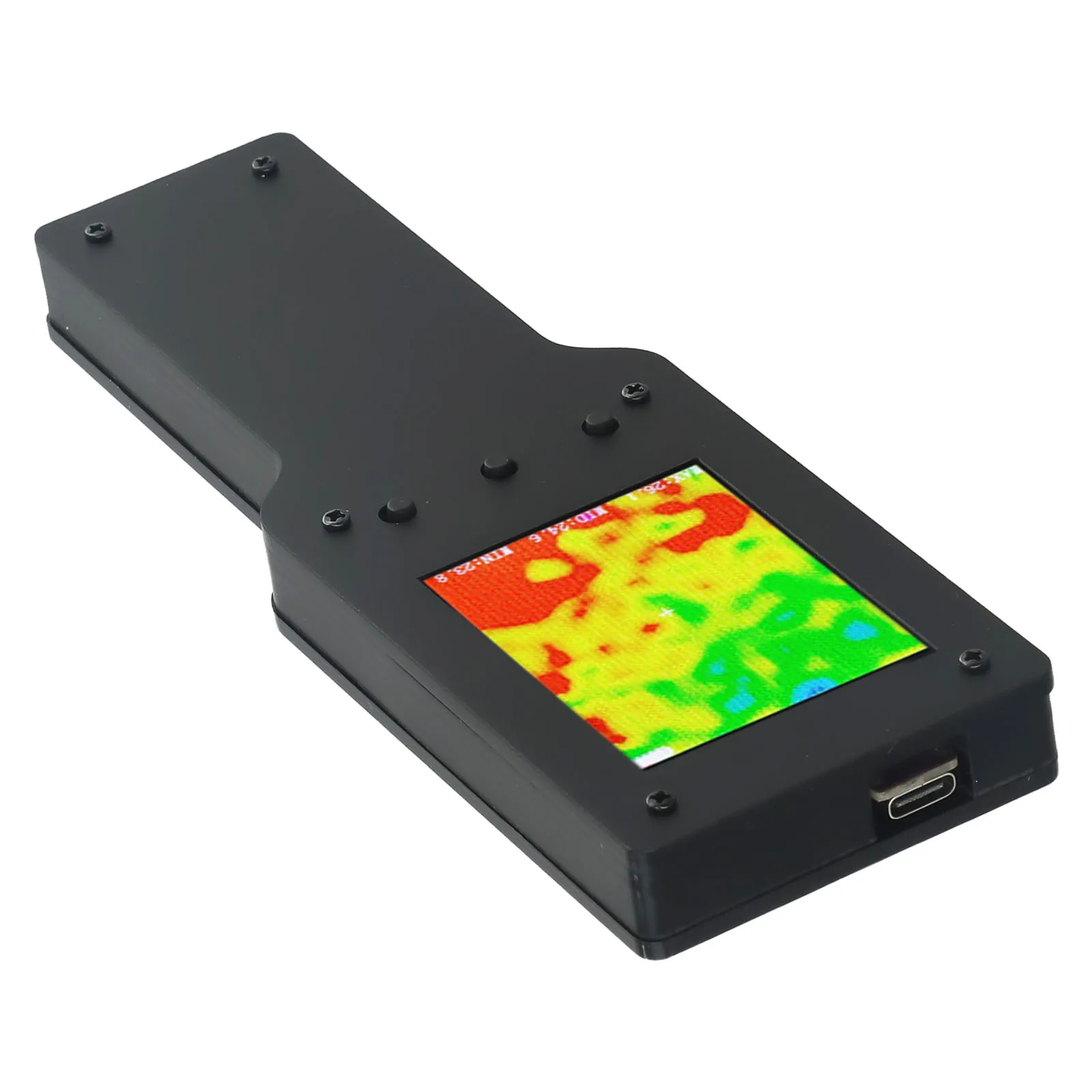 

Imaging Thermal Imager 2.4-inch ABS Black Charging Cable Digital Measurement Resolution Temperature Detection New