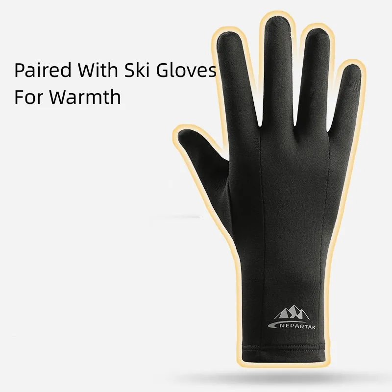 Driving Cycling Gloves Liner Inner Thin Lightweight Touchscreen Bike Motorcycle Usefulness Party Gloves  Snowboard Accessories