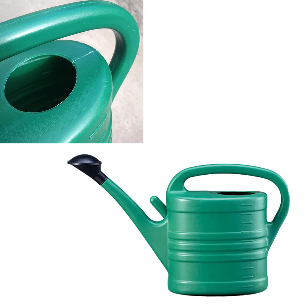 

1Pcs 5L Long Mouth Watering Pot Heavy Duty Lightweight for Balcony Flowers Trees Humidity Care Garden Use Army Green