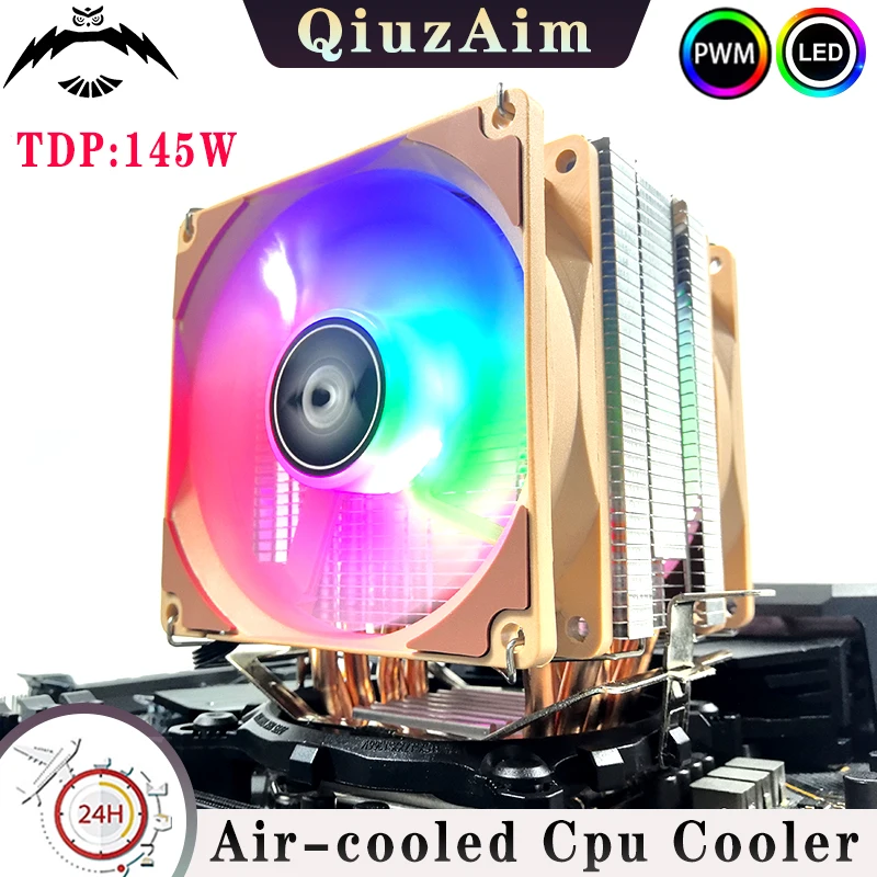 

x79 x99 Processor Cooler Air-cooled Computer CPU Fan mute 2/4/6 Heat Pipe Compatible LGA115x 1200 1700 i5 i7 2011 2066 AMD AM4