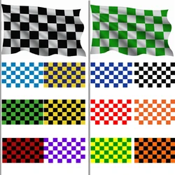 2×3 3×5 4×6ft Black White Red Orange Yellow Green Blue Checkered Racing Flag Polyester Digital Printed Banner Tapestry Curtain