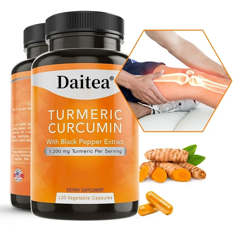 Turmeric Curcumin & Black Pepper - Active 95% Curcuminoids, High Strength, Natural Joint Supplement, Vegan, Non-GMO, Gluten-Free