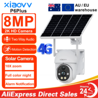 8MP 2K HD 4G Wireless PTZ Solar Cctv Camera Battery Powered Outdoor IP65 Waterproof IP Security Iphone Camera PIR Night Vision