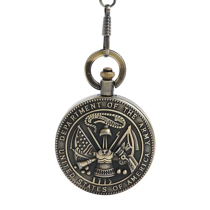 

Embossed American flagship European and American style large thick chain carnival ribbon pocket watch