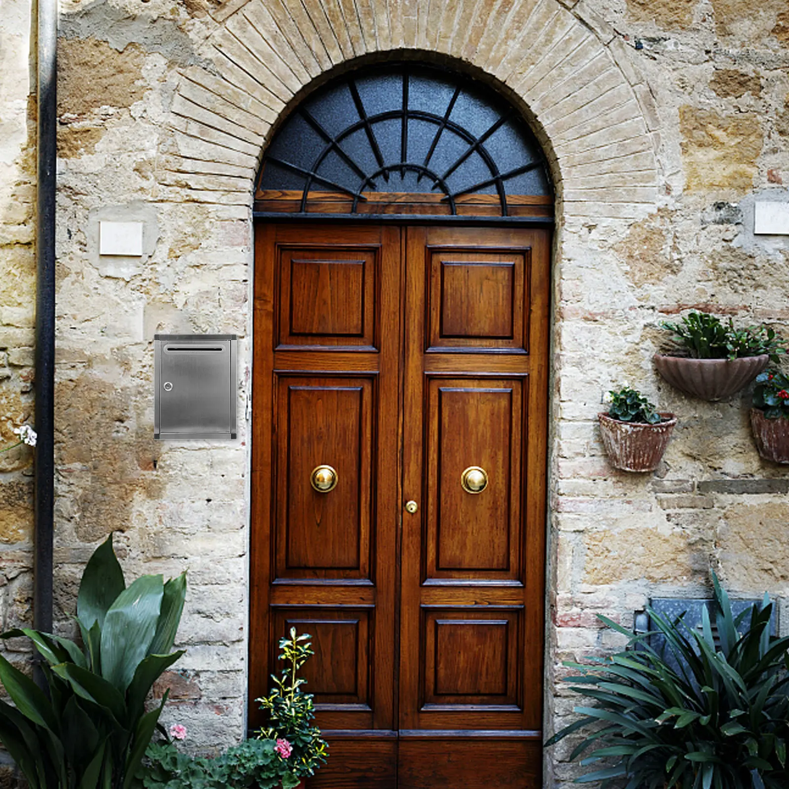 

Wall Mount Stainless Steel Letter Box for Mail Storage Outdoor Complaint Suggestion Box Polished Finish No Sharp Edges Safe Use