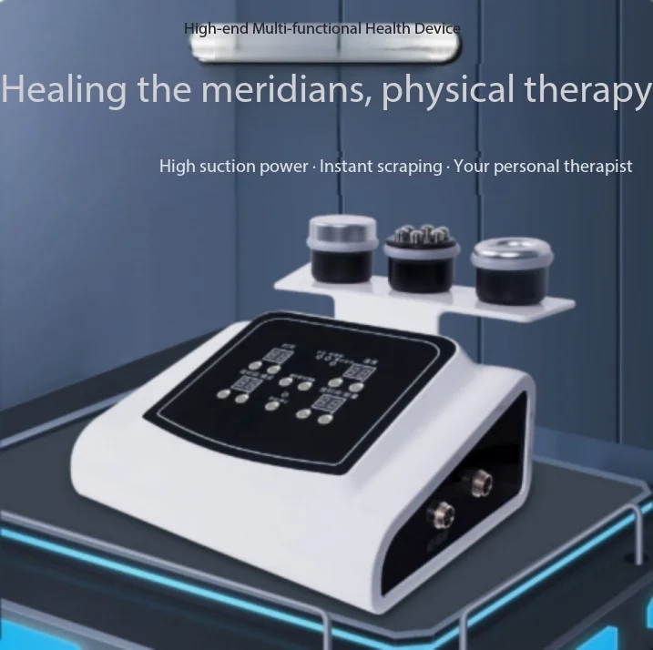 Home Salon Negative Pressure Guasha Massager, Dual Probe Vacuum Cupping Body Relax Therapy Equipment