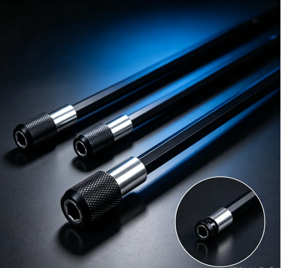 3pcs Magnetic drill bit extension kit, universal impact motor drill bit, durable steel structure, professional tool accessories