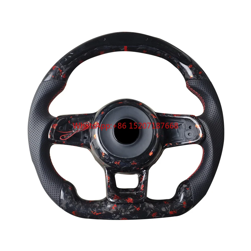 

Sports Style Car Steering Wheel For Mk6 MK7 Forged Carbon Steering Wheel Golf 7 Golf 7.5 GTI R