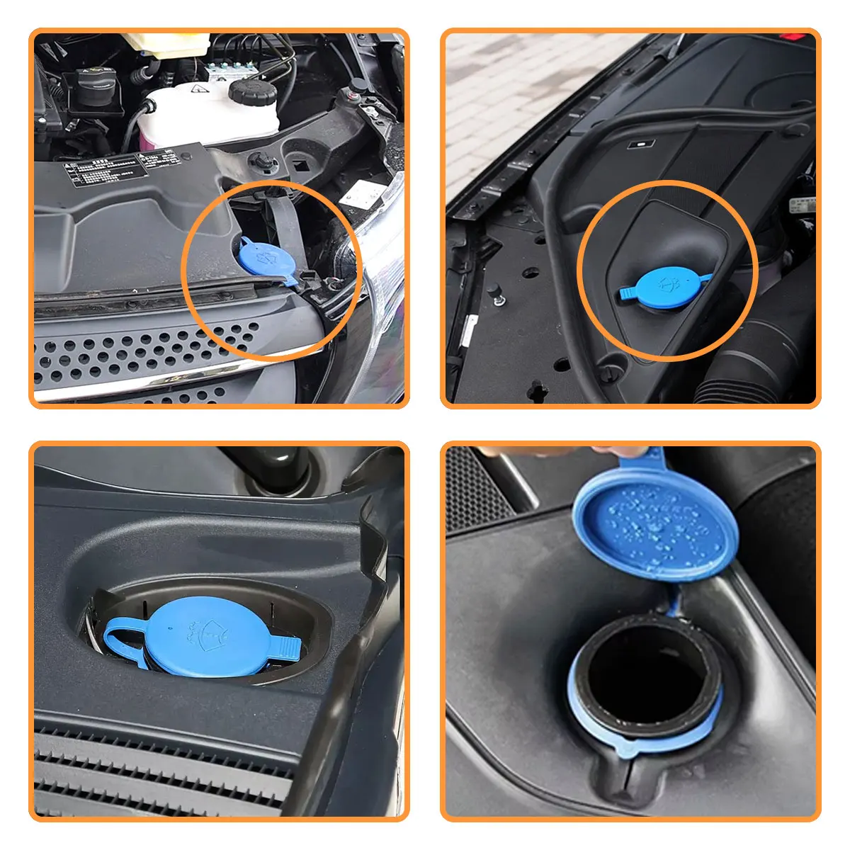 Wischflüssigkeitsbehälterdeckel passend für Mercedes-Benz C-Klasse W204, E-Klasse W212, GLC-Klasse X204, V-Klasse W448, A1718690108 – Detail 4