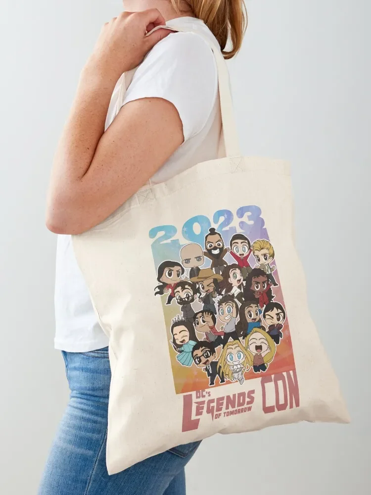 

Legends of Tomorrow con 2023 v1 Tote Bag Shopper tote bag university custom canvas bag Handbags women