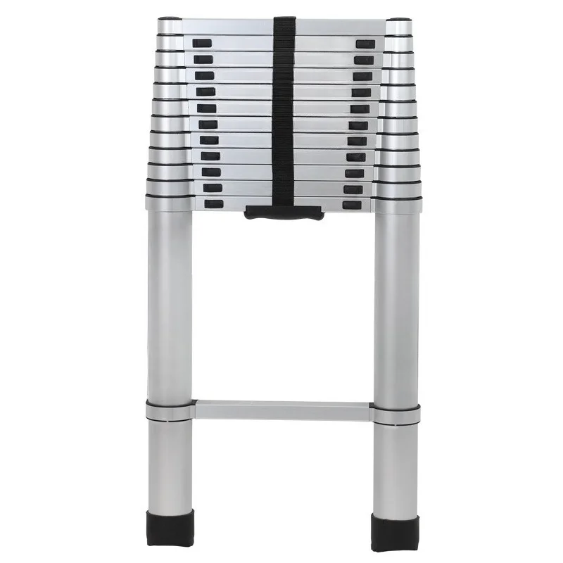

High aluminum alloy telescopic ladder, thickened straight ladder, portable household