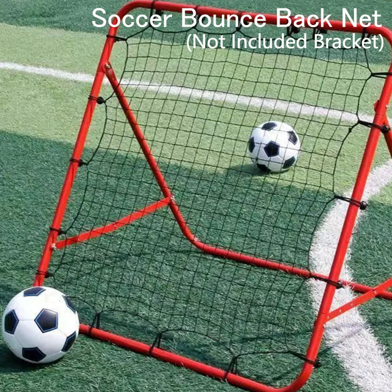 

Soccer Rebounder Net & 20 Elastic Ropes Football Training Net 100X100CM Training Aid Kickback Football Practice Rebound Net Only
