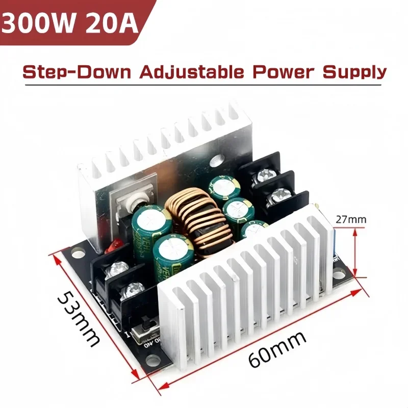 Modulo step down convertitore buck DC-DC da 300 W 20 A Modulo di tensione step down di potenza driver LED a corrente costante