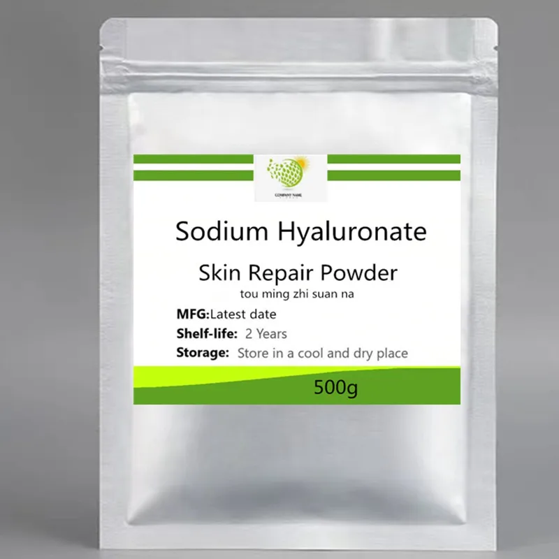 Supply 50-1000g 100% Sodium Hyaluronate Powder Hyaluronic Acid Stock Solution Skin Care Material Repair