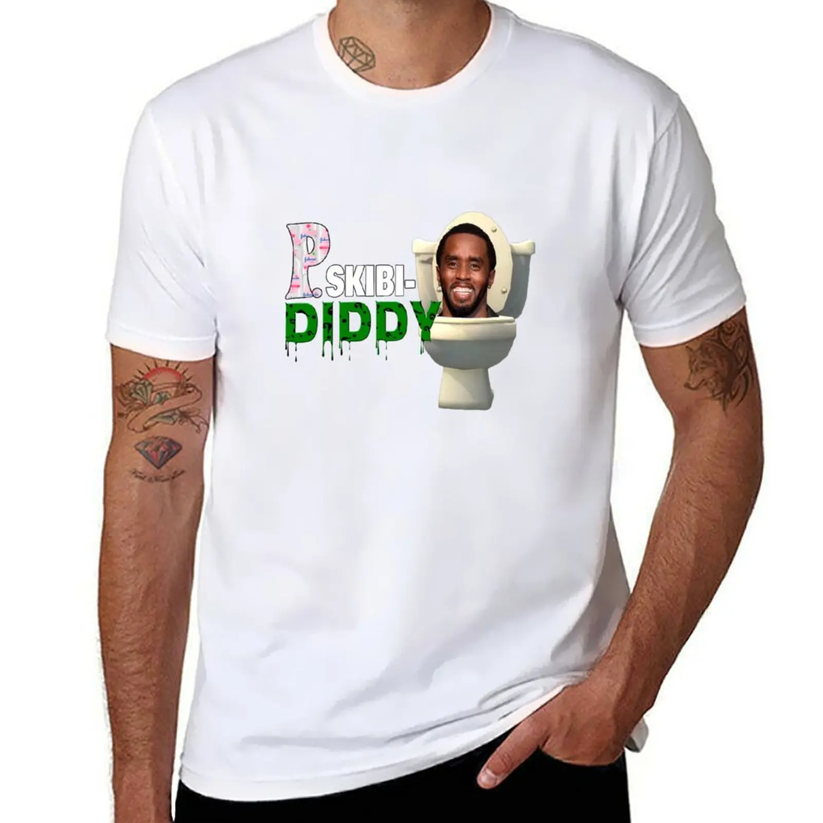 

P Diddy Skibidi Toilet T-Shirt man tshirt t shirts with prints