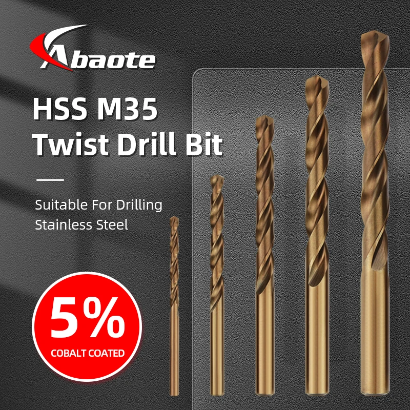 ABAOTE Twist Drill M35 Cobalt Drill Bit Set For Iron And Metal Concrete Shank Tools Accessories For Metal Stainless Steel Drill