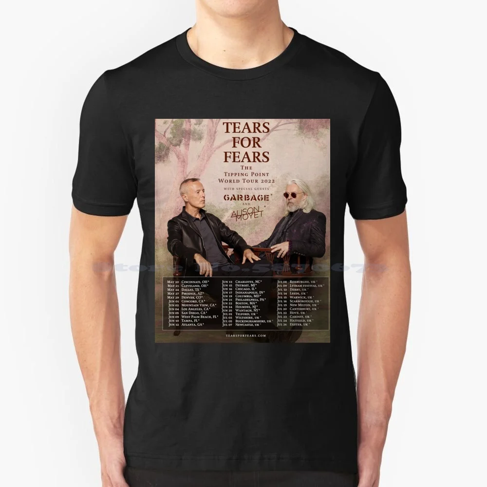 Sore 2022 For Fears T Shirt 100% Cotton Tee Tour Tears Live Concert 2023 Album 2024 Cover