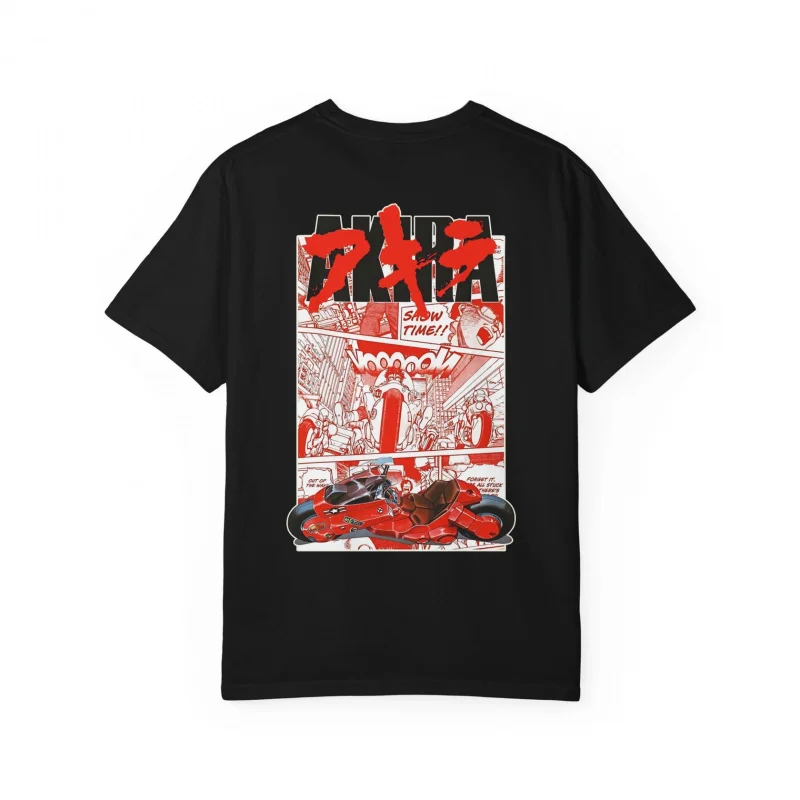 

0225 Vintage Akira Anime Gift T Shirt Cyberpunk Manga Neo-Tokyo City explosion Graphic clothes cyber mecha All size tops S-6XL