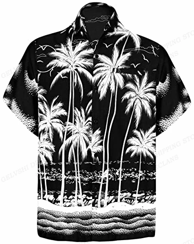 Sunrise camicia hawaiana camicie con stampa 3d camicetta da spiaggia da uomo vocazione camicie con risvolto albero di cocco Beach Camisas abbigliamento da uomo