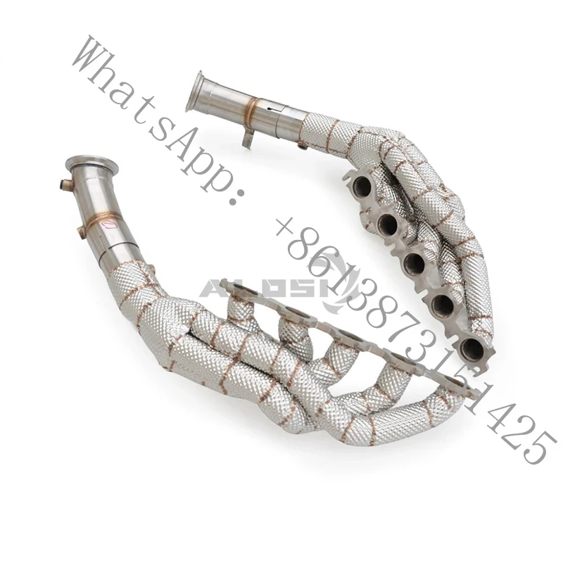 Suitable Huracan STO 5.2 2020-2025 high-performance stainless steel pipe muffler exhaust system with thermal ins