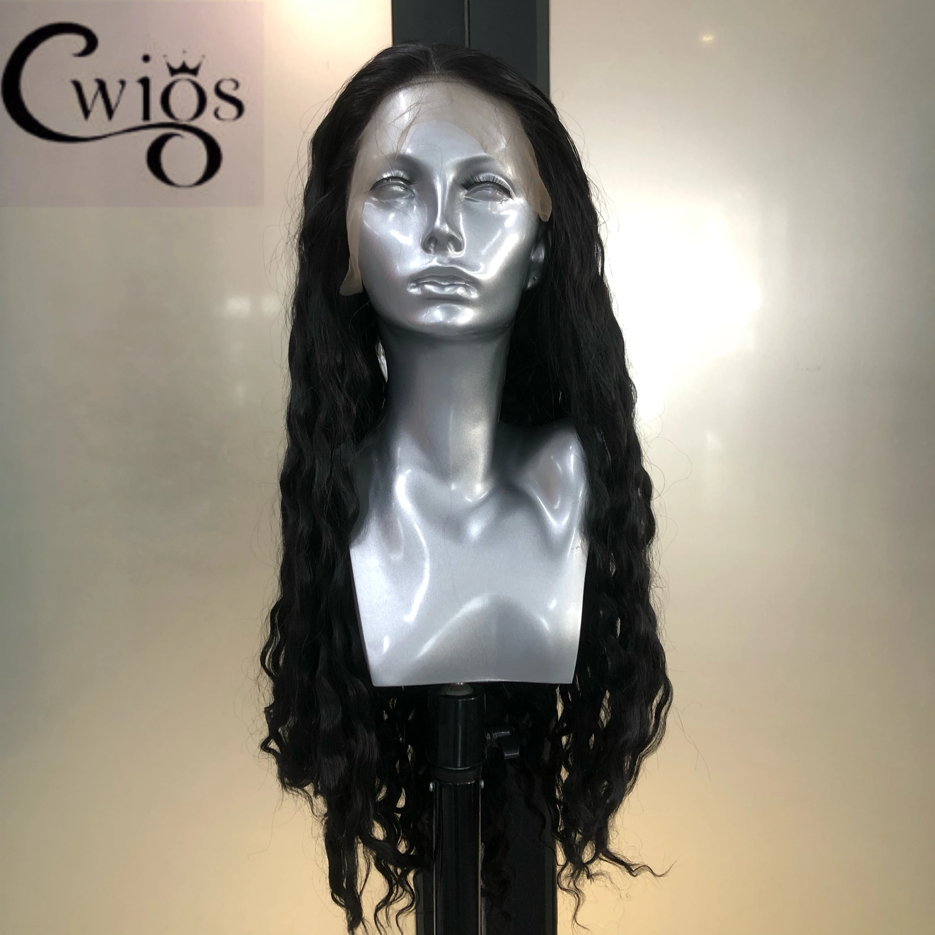 

CWIGS Cospaly Synthetic13×4 Lace Front Wigs Glueless Wig Black Curly Wig High Temperature Resistance High Quality Wigs For Women