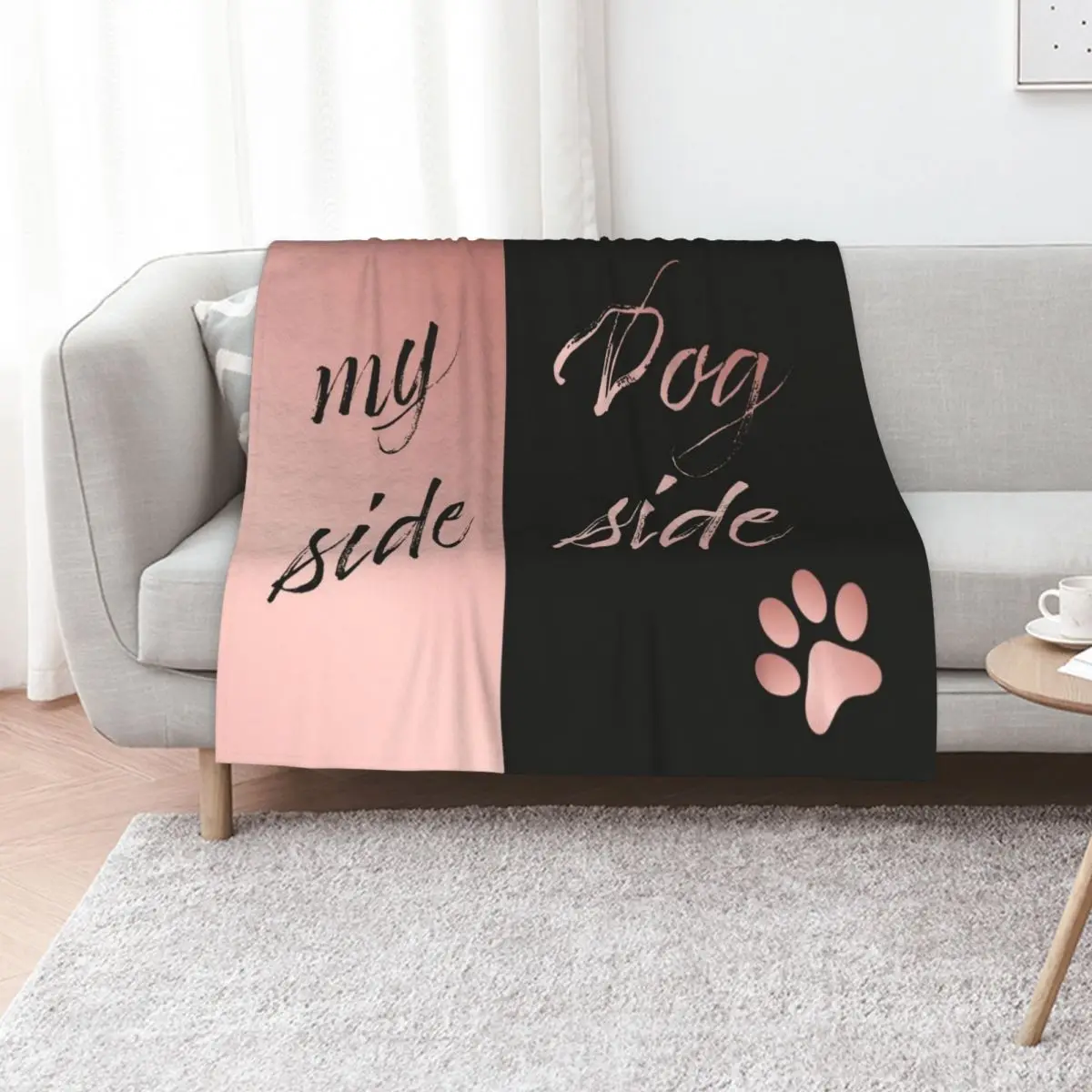 

My Side Dog Side Throw Blanket Summer Decoratives manga For Decorative Sofa Blankets