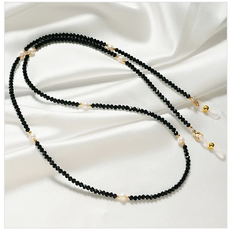 Pearl Crystal Glasses Chain women's Fashionable Sunglasses Reading Glasses Eye Hanging Chain  Hanging Rope Simple Design
