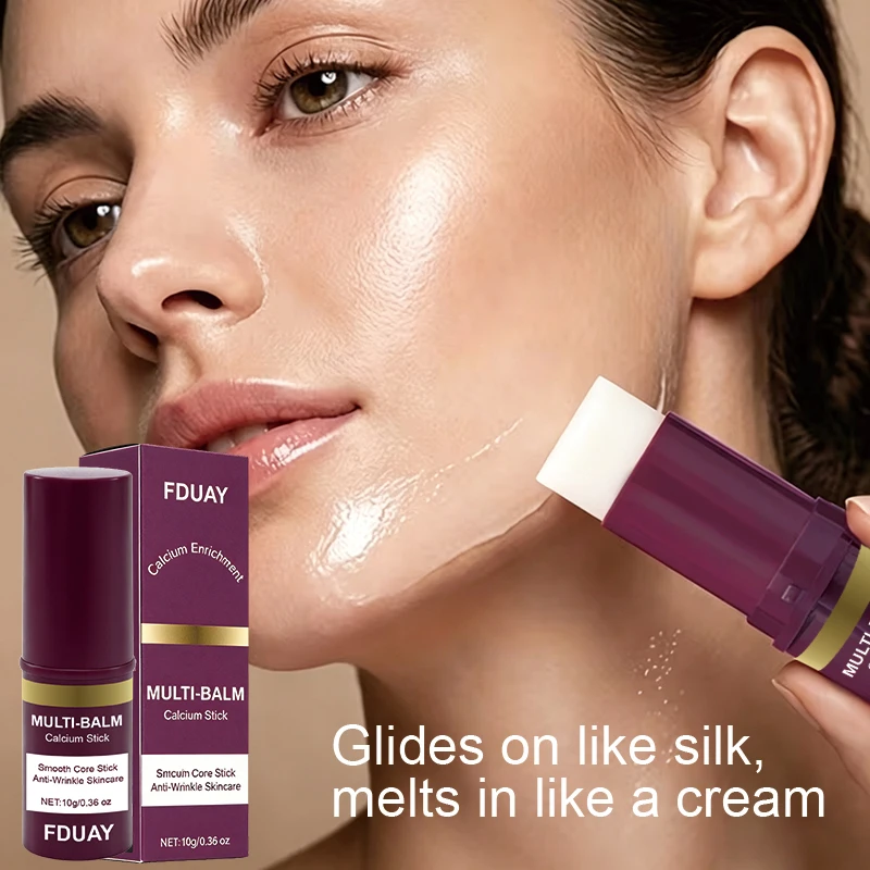 FDUAY Multi-Balm Calcium Stick, Facial Skin Care Balm, Smooth Silky Texture, Melts Easily Into Skin
