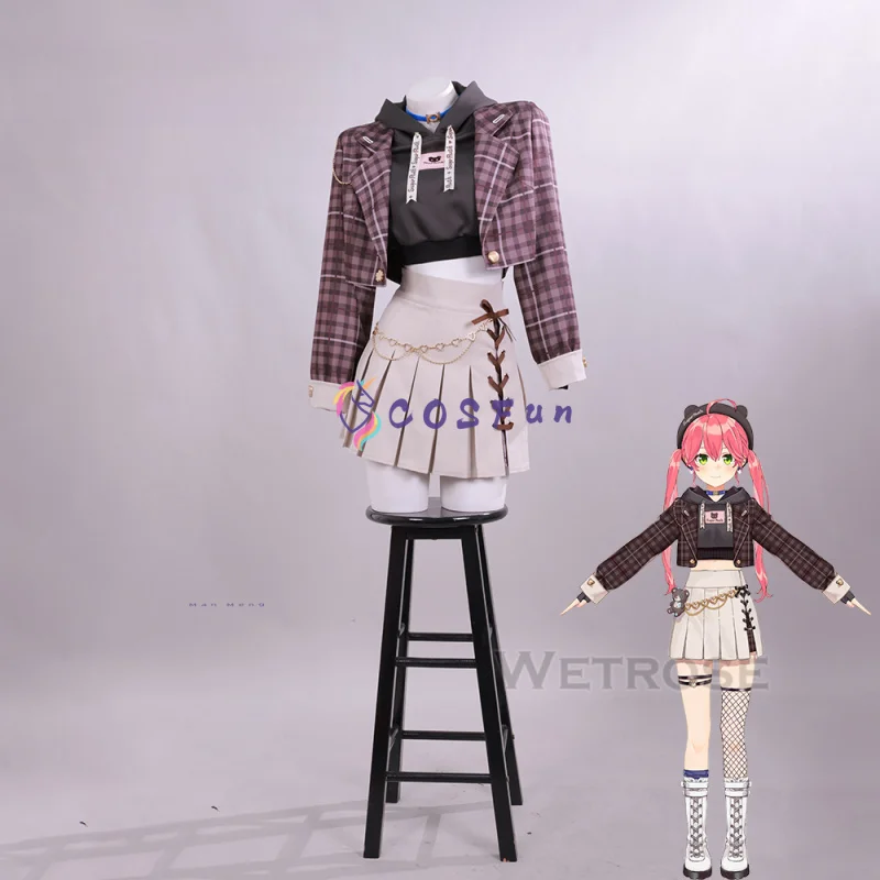 

Hololive Vtuber Сакура Мико Косплей Костюм Прекрасная Униформа Хэллоуин Вечеринка Ролевая Игра Наряд Женский COSFun