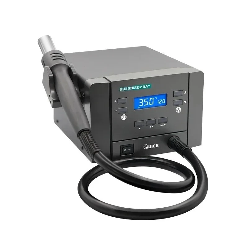 2026 New 1000W hot air blower Quick 862DA+ air 120 Class airflow hot air portable for desoldering