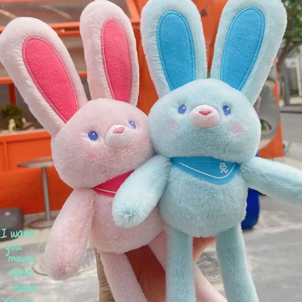 

Soft Bunny Plush Stuffed Animal Toy Pull Ears Rabbit Plush Bed Toy Comfort Baby Sleeping Toys For Children Birthday Gi L2r3