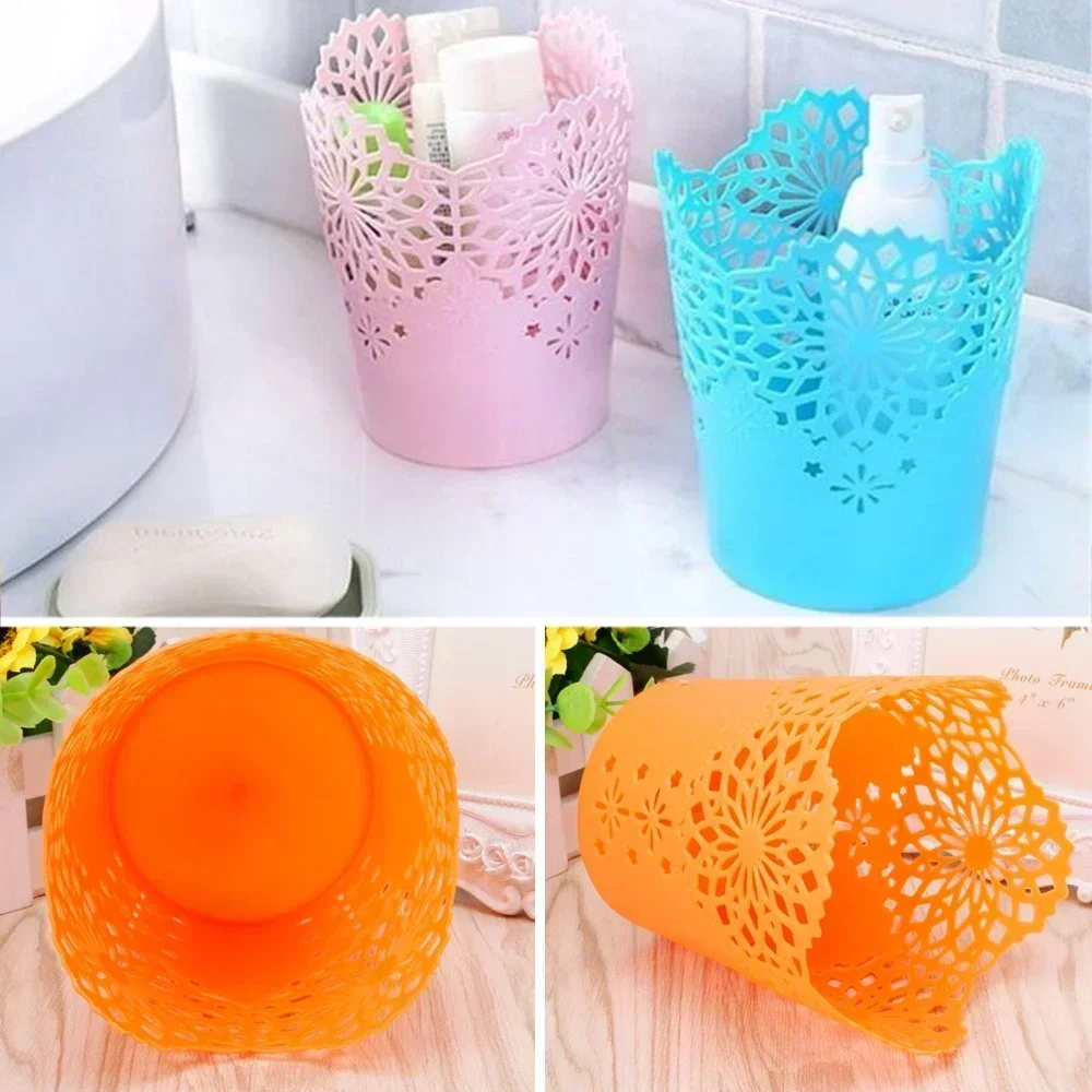 1PC Multifunctional Flower Plant Pot Makeup Brush Storage Boxes Pen Pencil Pot Holder Container Office Desk Storage Organizer