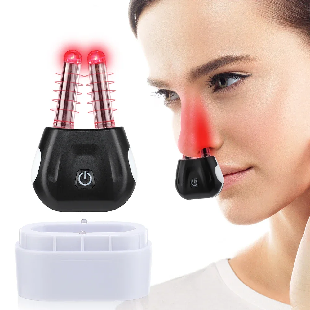 

Electric Nasal Infrared Therapy Device Red Light Nasal Therapy Soothing Device Smart Rhinitis Phototherapy Tool Help Runny Nose
