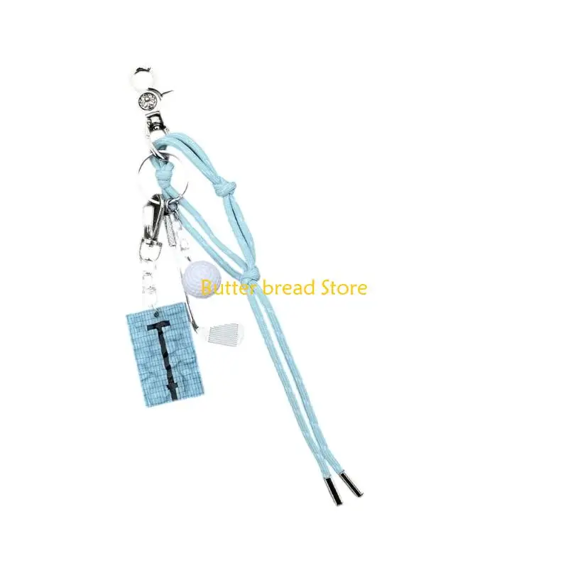 W89C Trendy Pool Identifiers Keychain Lightweight Condensed for Bags Waist Accessories