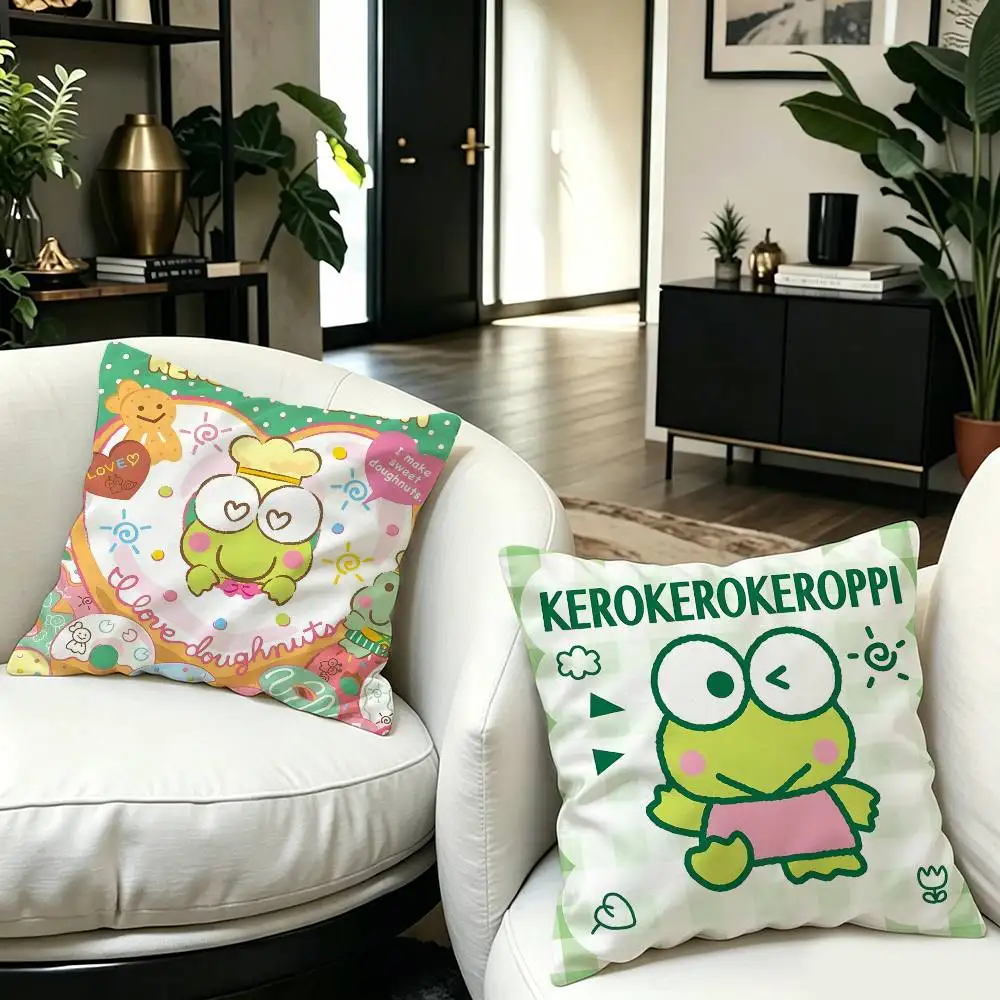 Kawai K-Kero K-Kero K-Keroppi Pillow Cover Design cushion Cover decor Holiday Decorati
