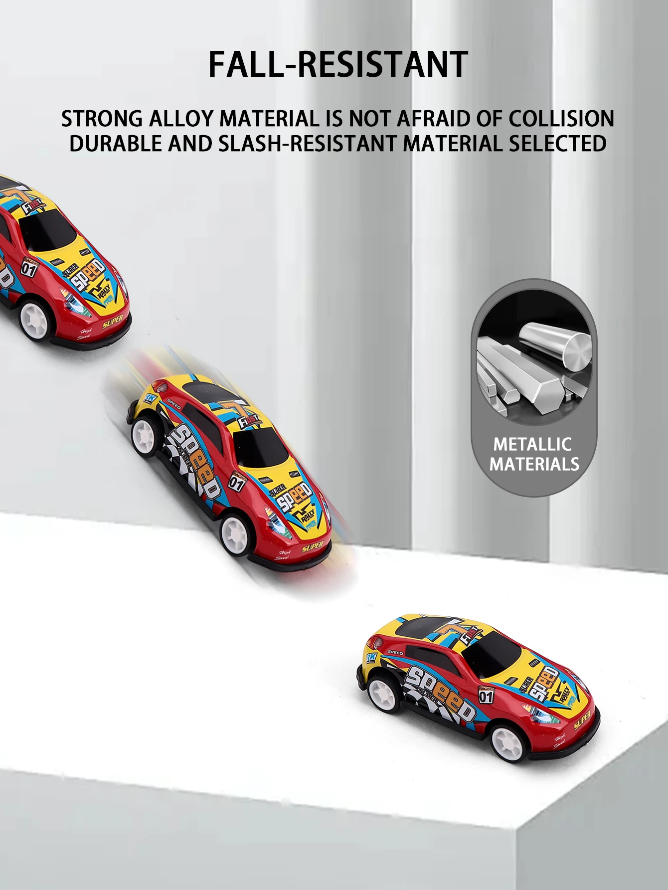 24 قطعة، 36 قطعة، 52 قطعة، هدية لعبة سيارة، لعبة سيارة سباق سبيكة إرجاع للأطفال مع صندوق تخزين