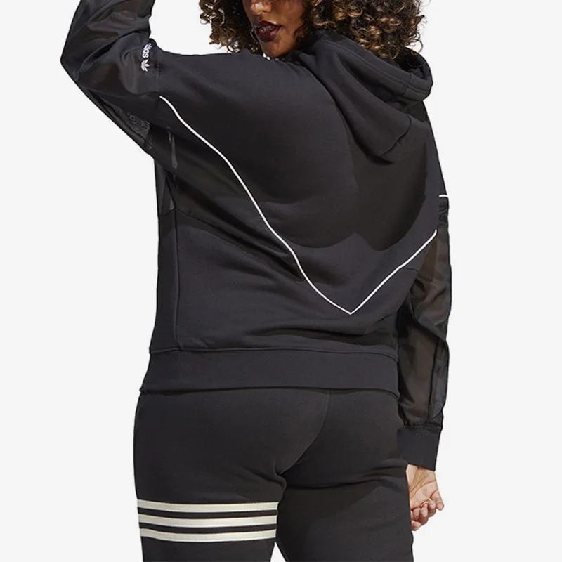 Adidas genuine clover women's sports casual loose hooded sweatshirt IC5380